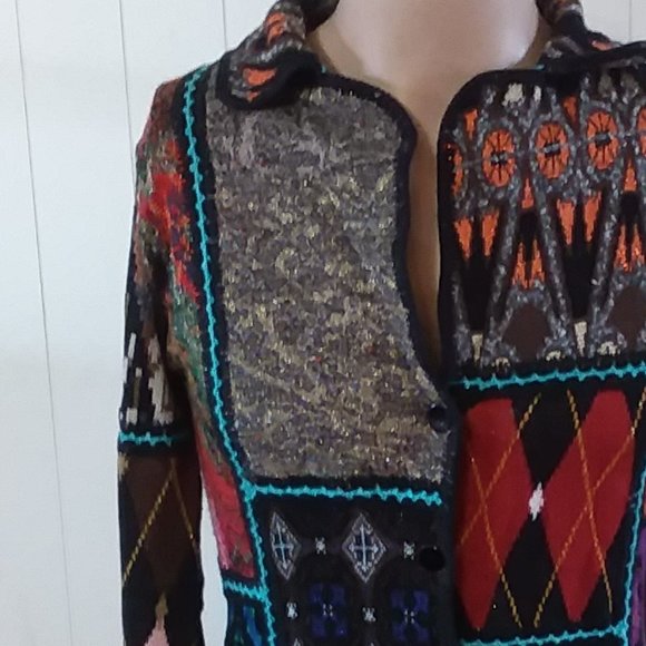 Anthropologie Cecelia Prado Colorful Cardigan Sweater size Small - Picture 3 of 9